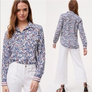 Loft Field Floral Utility Blouse